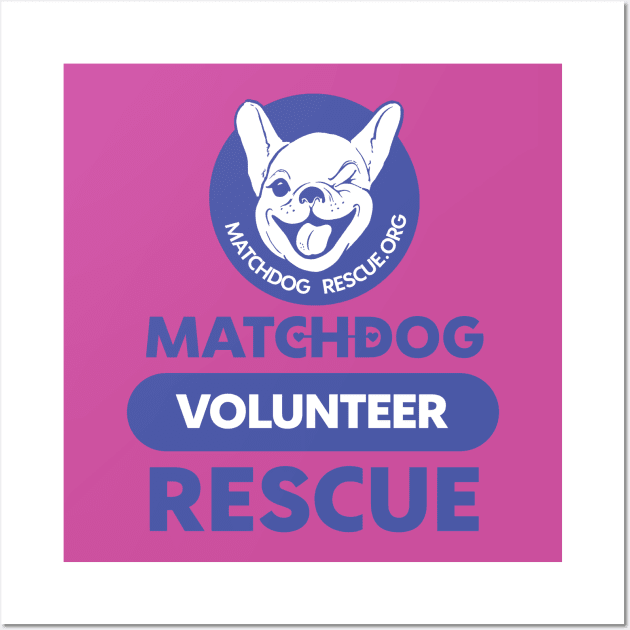 MDR Volunteer Purple Wall Art by matchdogrescue